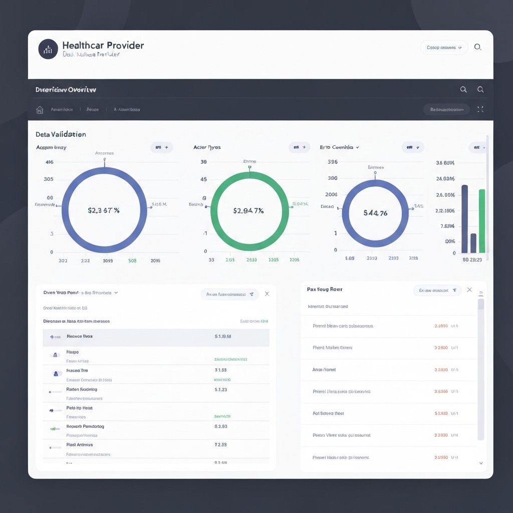 Provider validation dashboard interface
